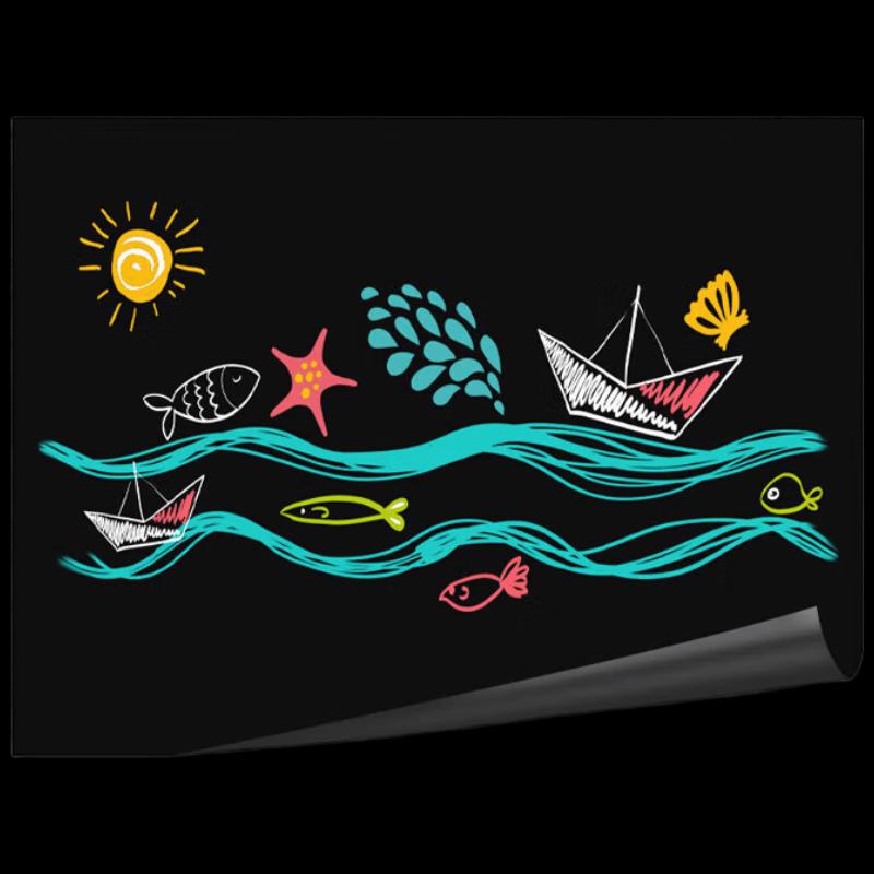 Deli 90x120cm Self-Adhesive Whiteboard Sticker