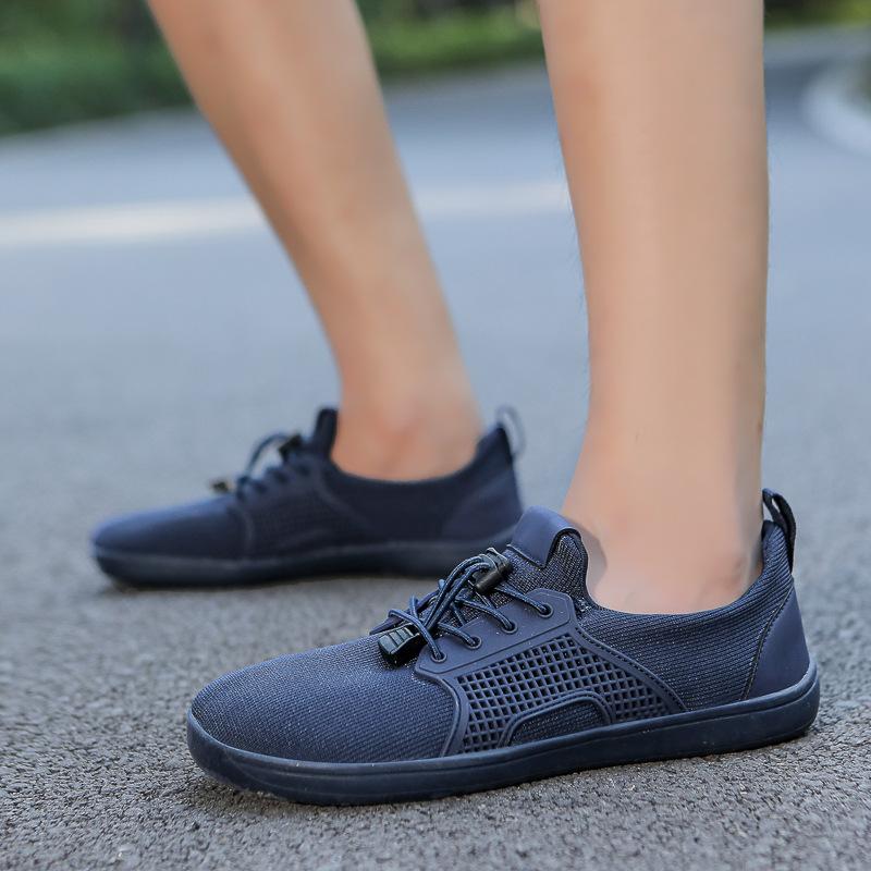 Barefoot Shoes Wide Head Men's and Women's Large Size Wide Last Shoes Breathable Non-slip Rubber Sole Indoor Cycling Fitness Shoes