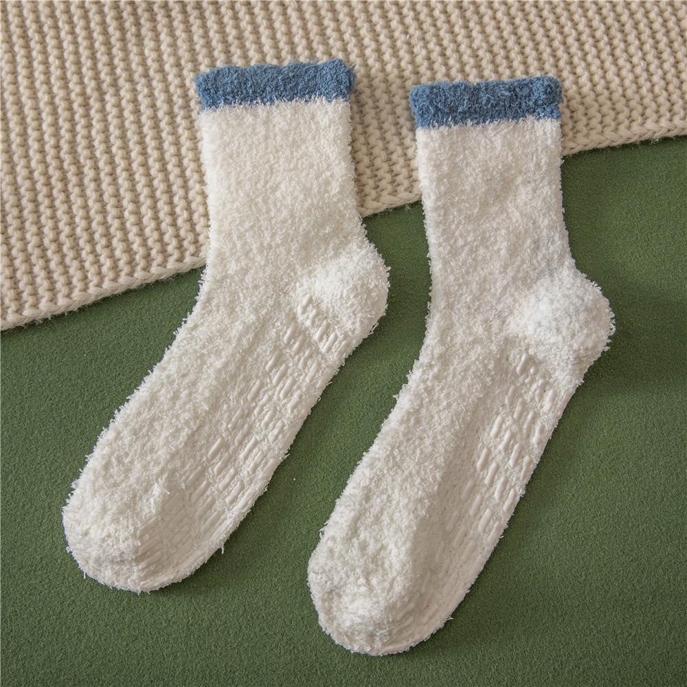 Women's Non-Slip Plush Fleece Slipper Socks
