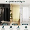White Shower Curtain Solid Color Bath Curtain Lightweight Bathroom Curtain  Bathtub