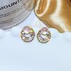 Silver Needle Diamond Stud Earrings: Elegant, Simple Design for Women