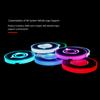 Acrylic Material LED Cup Holder Lights Rechargeable Car Lights