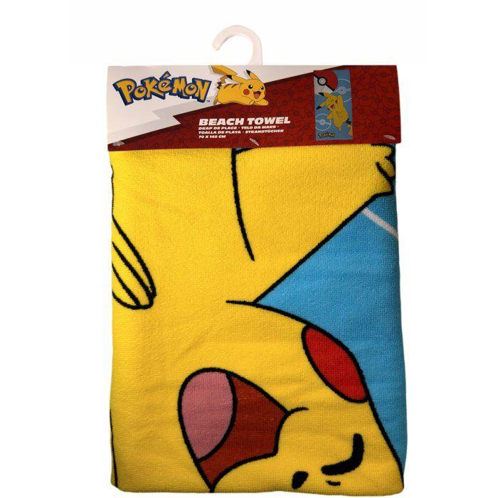 Serviette de plage 100% microfibre 70×140 cm – POKÉMON – Modèle POK819