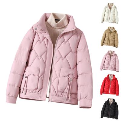 Women's Hooded Coat Ladies Winter Cotton Coat Thickened Warm Jacket