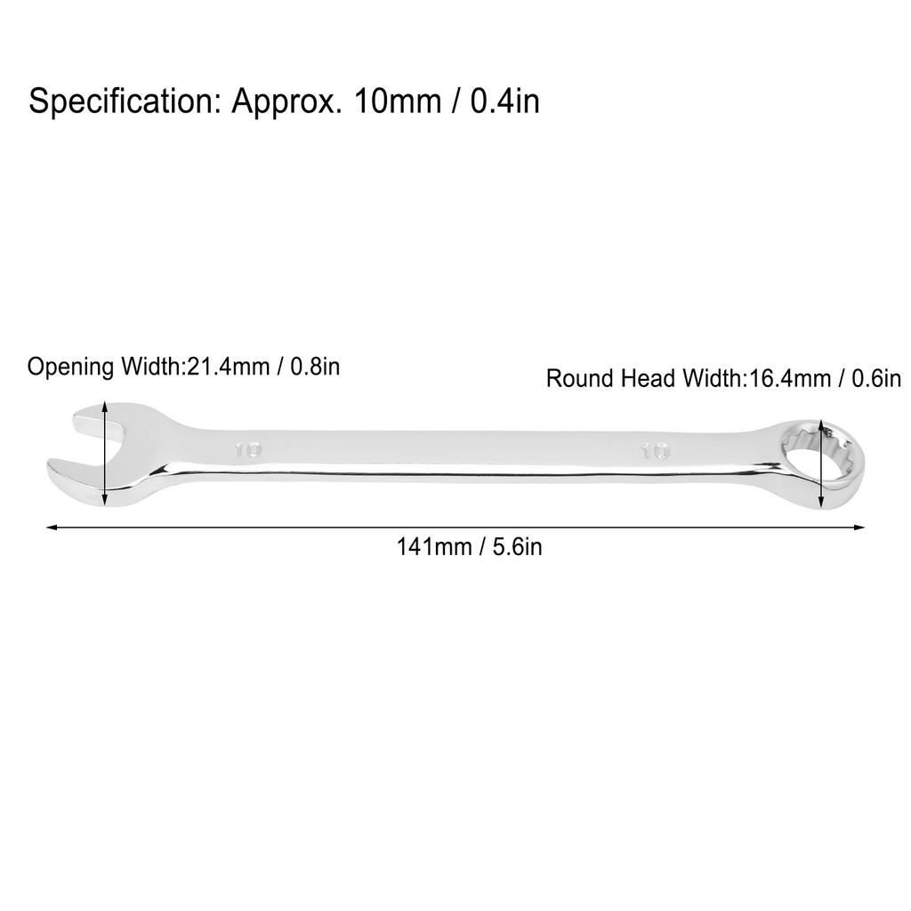 Wrench Set Open Ended Dual Purpose Ratcheting Hand Industrial Supplies 10mm 10mm Wrench Wrench Set Ratcheting Wrench Set