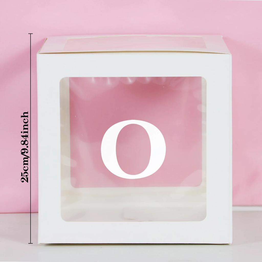 Průhledná Krabice s Písmenkovými Balónky Dekorace Všechno Nejlepší k Narozeninám Svatba Dekorace Potřeby pro Narozeninovou Oslavu dekorace svatba roztomilý
