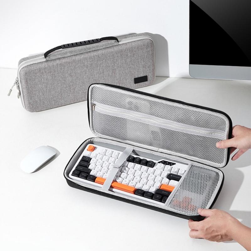 Hard Shell Keyboard Storage Bag for 87 98 Key Computer Mechanical Gaming Keyboards Travel Safe