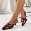Fashion Summer New Women Casual Fashion Sexy Sandals Pointed Toe High Heel Shoes Woman Shallow Elegant Designer Sandals Zapatos De Mujer