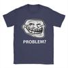 Trollface Meme Rage Comic Funny Troll Joke Internet T-Shirt Men 100% Cotton Tees Short Sleeve T Shirt Unique Clothing