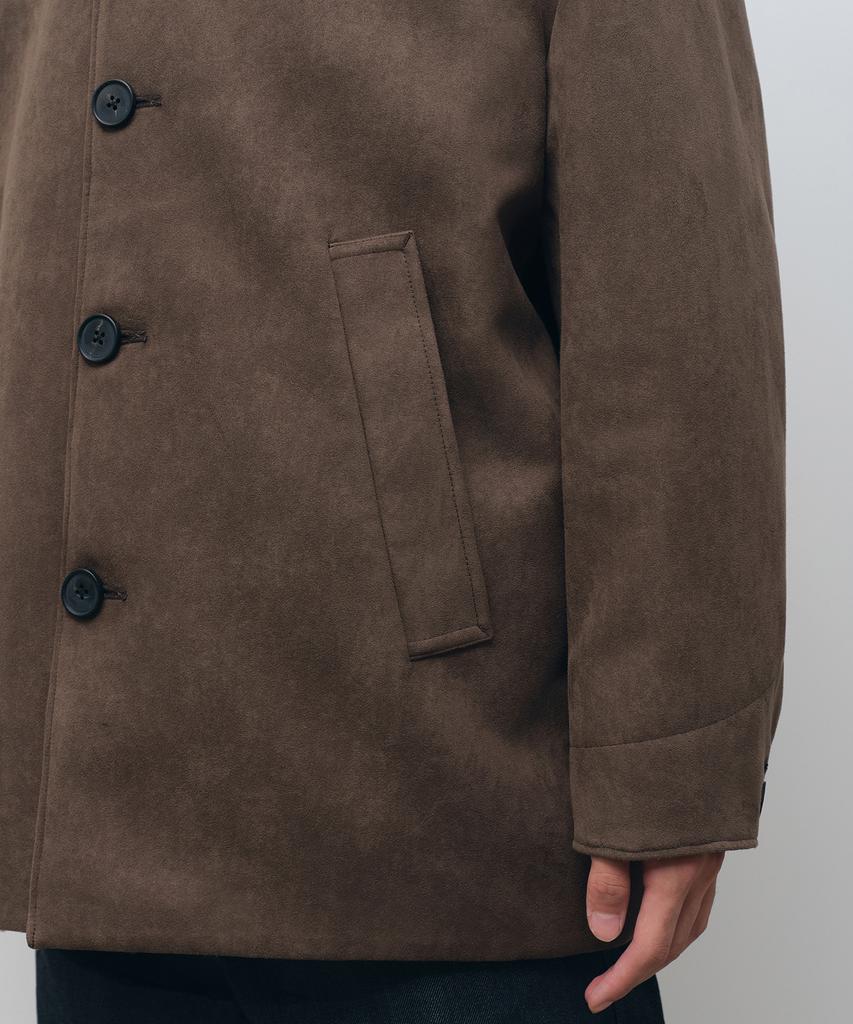 Musinsa Standard Synthetic Suede Car Coat [Brown]