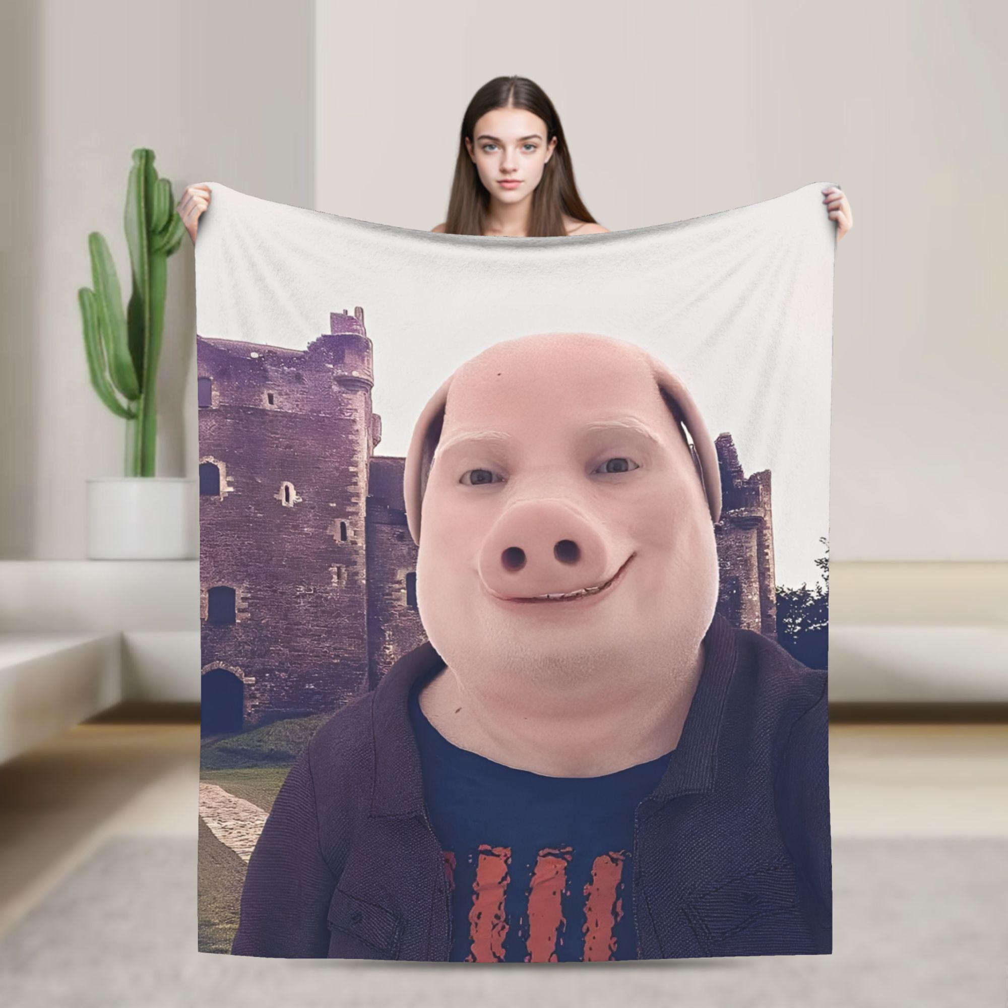 

John Pork Is Calling Blankets Quality Warm Soft Throw Blanket Winter Travel Office Home Decor Street Trend Bedspread 75cmx90cm