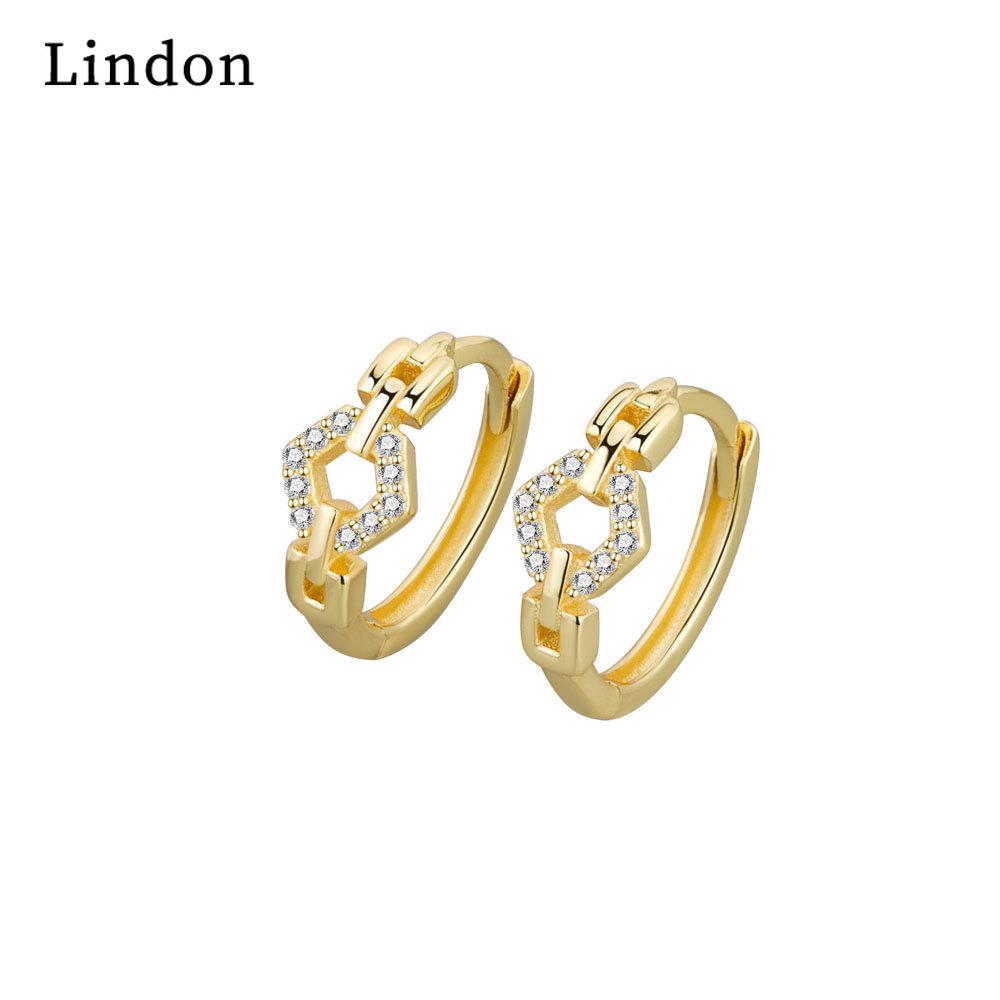 

Серьги-капли Lindon из медного сплава с цирконом, серьги-капли для женщин, подарки на свадьбу серебряный