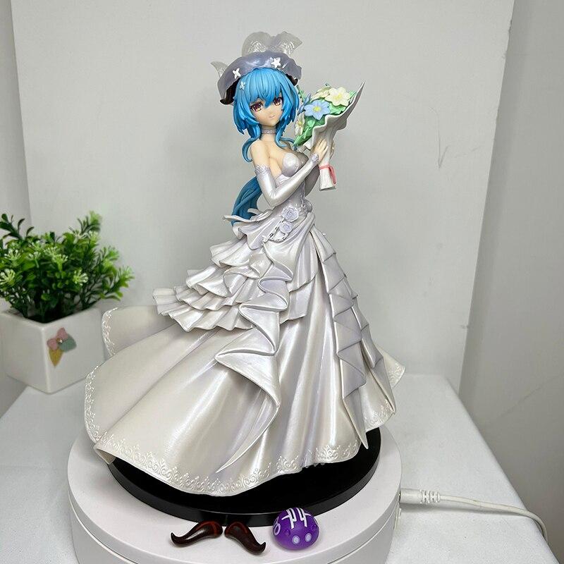 25cm Genshin Impact Anime Figure Ganyu Wedding Dress Action Figure Keqing /Paimon /Klee /Hu Tao Figure Collection Model Doll Toys