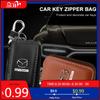 2025 Heet Leer Sleutel Portemonnee Auto Sleutel Tas Multifunctionele Sleutelhouder Voor Mazda CX5 6 3 CX7 323 CX30 Axela Atenza Demio MX Auto Accesso