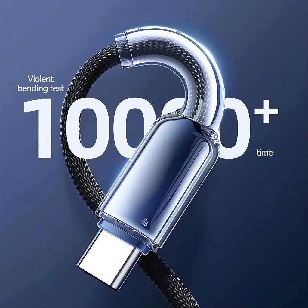 3 In 1 USB Fast Charging Cable 120w Type C Micro IOS Multi Charger Cable for Smart Phone 1.2m