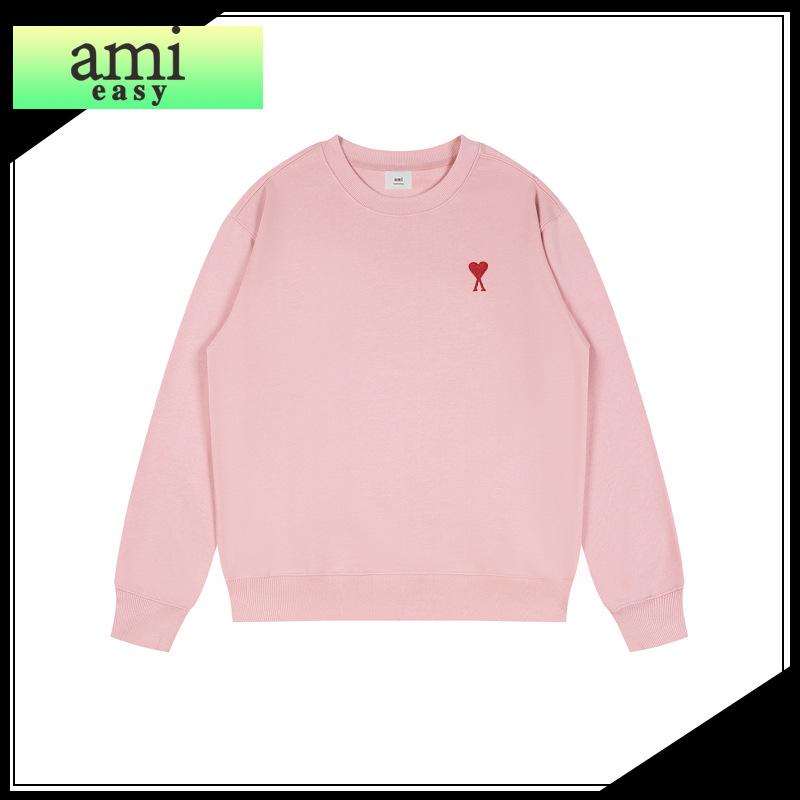 AMI&EASY Bluza z haftowanym napisem A Love - Unisex Casual z okrągłym dekoltem na wiosnę/jesień