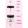 Practical Plastic Cold Brew Maker With Presses Ice Function Office Cold Brew Coffee Cup for Home and Travel