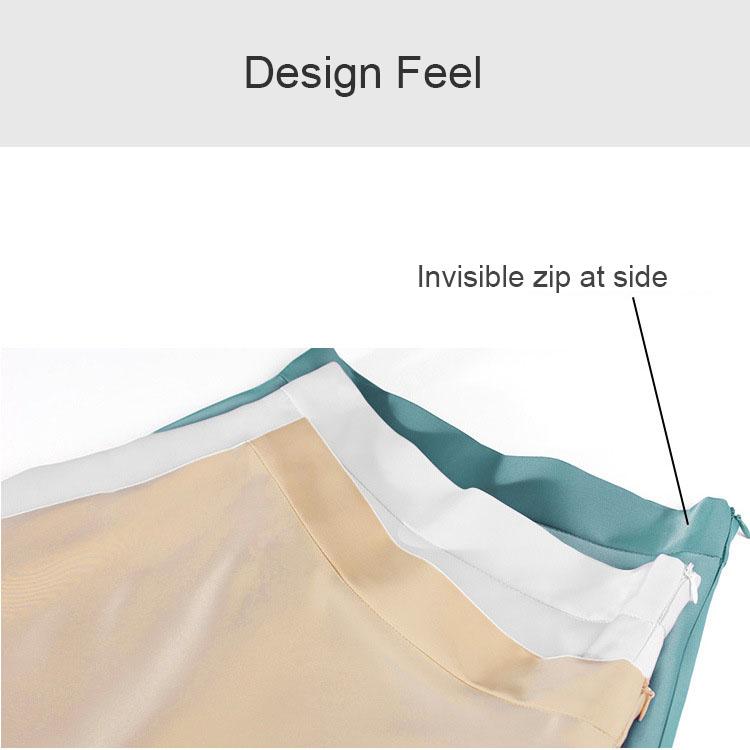 Glossy Acetate Satin Half Skirt Women's Summer Mid-length Light Mature Series Slimming A-line Skirt