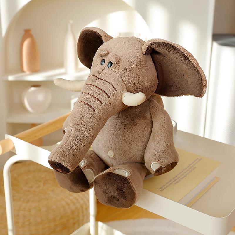 Orman Hayvanları Peluş Oyuncaklar - Aslan, Fil, Goril, Geyik Bebekler - Hayvanat Bahçesi Hediye Koleksiyonu