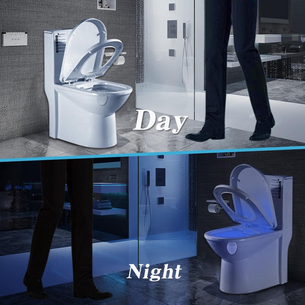 16 Colors USB Charging LED Motion Induction Bathroom Toilet Night Light Sensor with UV Light