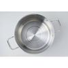 Bestco 24cm Satin Echoes Stockpot, Lightweight and Visible, Stainless Steel with Glass Lid, Induction Compatible, ND-6346