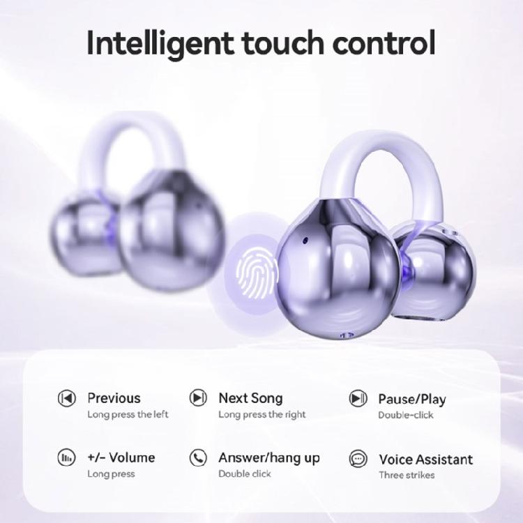 M91 Ear Clip Earbuds Wireless Earphones Open Ear Earbuds BLE5.49 Touch Control Earpieces IPX5 for Sports Running