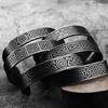 Vintage Viking Celtic Knot Antique Stainless Steel Cuff Bracelet