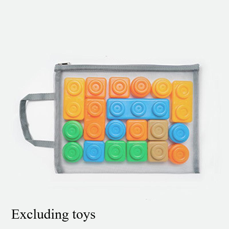 3PCS Handheld Mesh Storage Bag for Daily Necessities Portable Storage Bag for Children's Toys and Building Blocks Storage Bag