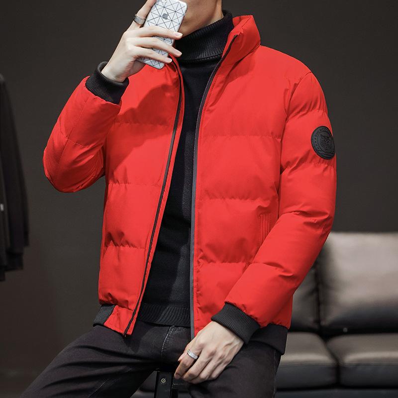 Giacca Abiti in Cotone alla Moda Invernali da Uomo Abbigliamento da Uomo Versione Coreana Abiti in Cotone Giacca Marca Trendy Abiti Pane Giacca Imbottita in Cotone da Uomo