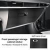 Auto Beifahrerbox Anti-Tritt-Aufkleber LHD RHD Für Mazda 3 Axela BP 2019-2021 2022 2023 2024 2025 Wildleder Carbonfaser-Stil Schützen hrlpv04