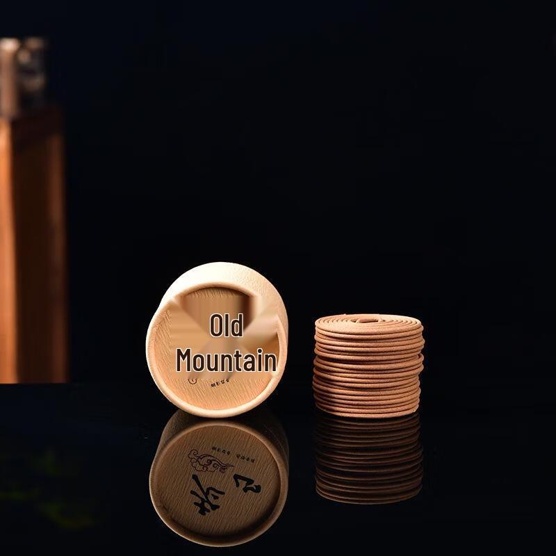 JINGRUIXIANG 2-Hour Sandalwood & Mugwort Deodorizing Coil Incense (5 Boxes)