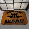  Disney Dark Cat Welcome Madafakas Floor Mat Entrance Door Mat Rectangle Home Soft Badmat Front Door Indoor Outdoor Mat