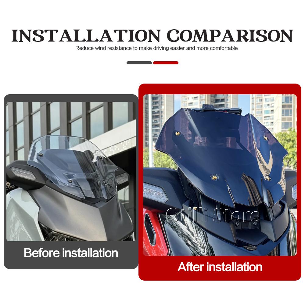 For YAMAHA X-MAX300 XMAX300 XMAX 300 Tech MAX 2025 Motorcycle Windshield Windscreen Wind Shield Deflectore Fairing Fly Screen
