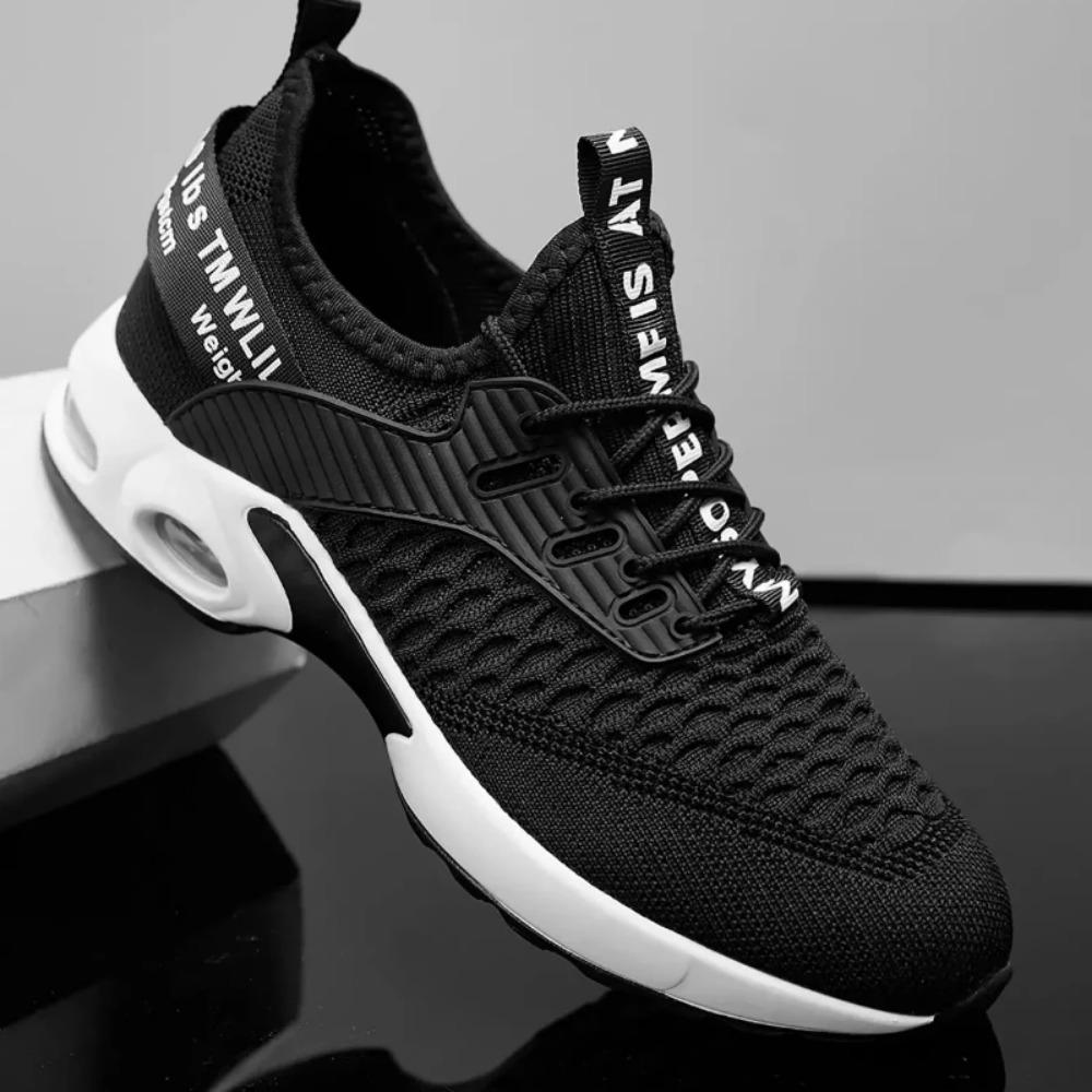 

Summer Men s Road Running Shoes Lightweight Sneakers Man Designer Mesh Sneaker New Lace-Up Male Breathable Sports Tennis Shoes 39 чёрный