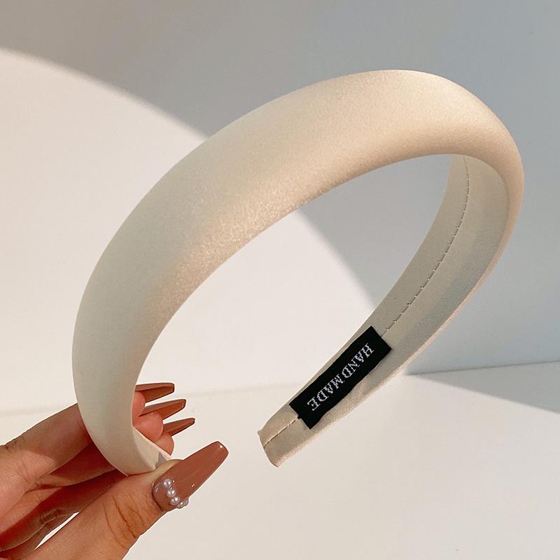 2023 Women's High-Grade Sponge Headband: Wide-Edged, High-Top Headdress, Simple Hairpin Style