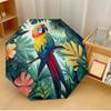 Bird Printed Umbrella Windproof Folding Umbrella Portable Sun and Rain Umbrella Suitable for Gifting