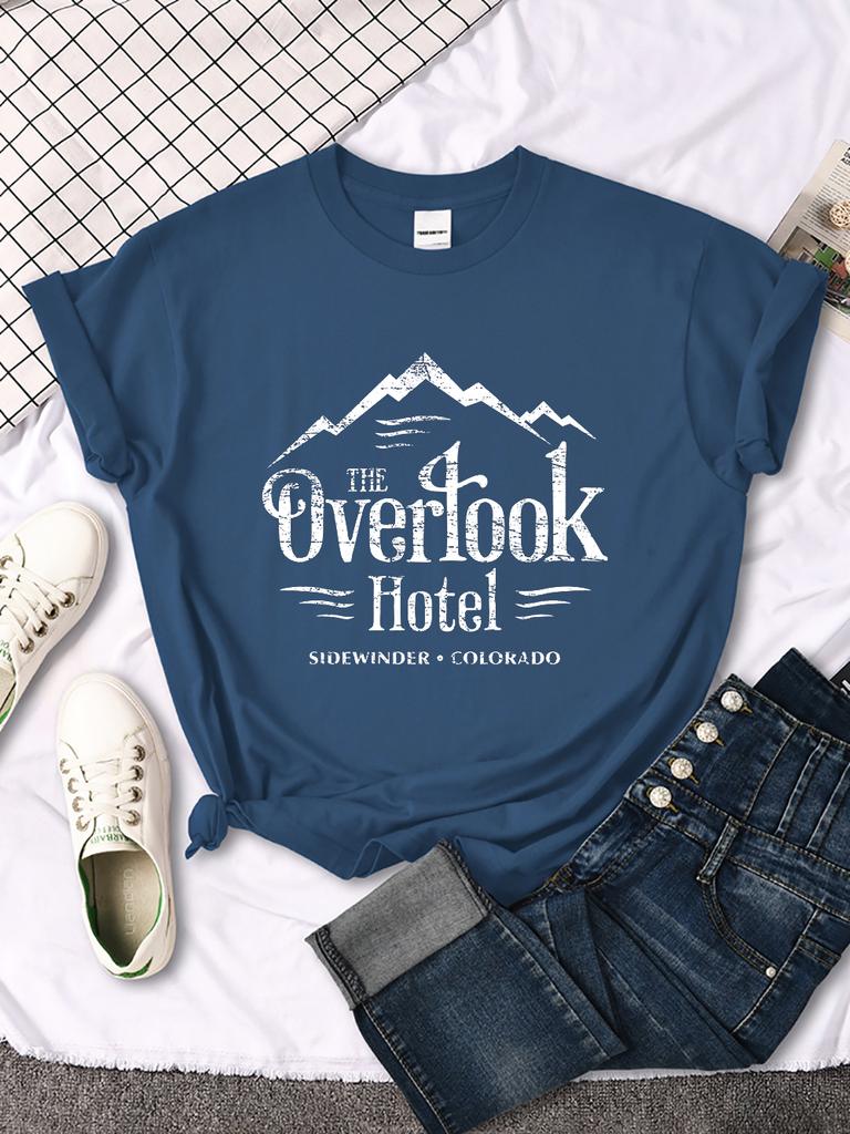 Das Overlook Hotel The Shining Y2K-Stil Damen-T-Shirt Cooles Mode-Top Atmungsaktive Freizeitkleidung Sommer All-Match Damen-Tee
