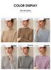 Women's 100% Pure Cashmere Half-High Neck Sweater - Long Sleeve, Autumn/Winter Style