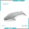 Marine Animal Model Set: Shark, Turtle, Dolphin, Whale, Penguin, Crab, and Seabed Creatures