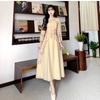Autumn New Version of Long Chinese-style Improved Cheongsam Skirt Large Size French Retro Elegant Dress Women's Picture Color