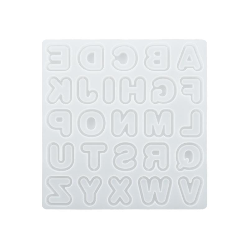 Letter Clay Molds Letter Keychain Moulds Letter Craft Mould Silicone Material Epoxy Resin Mould for DIY Pendant Keychain
