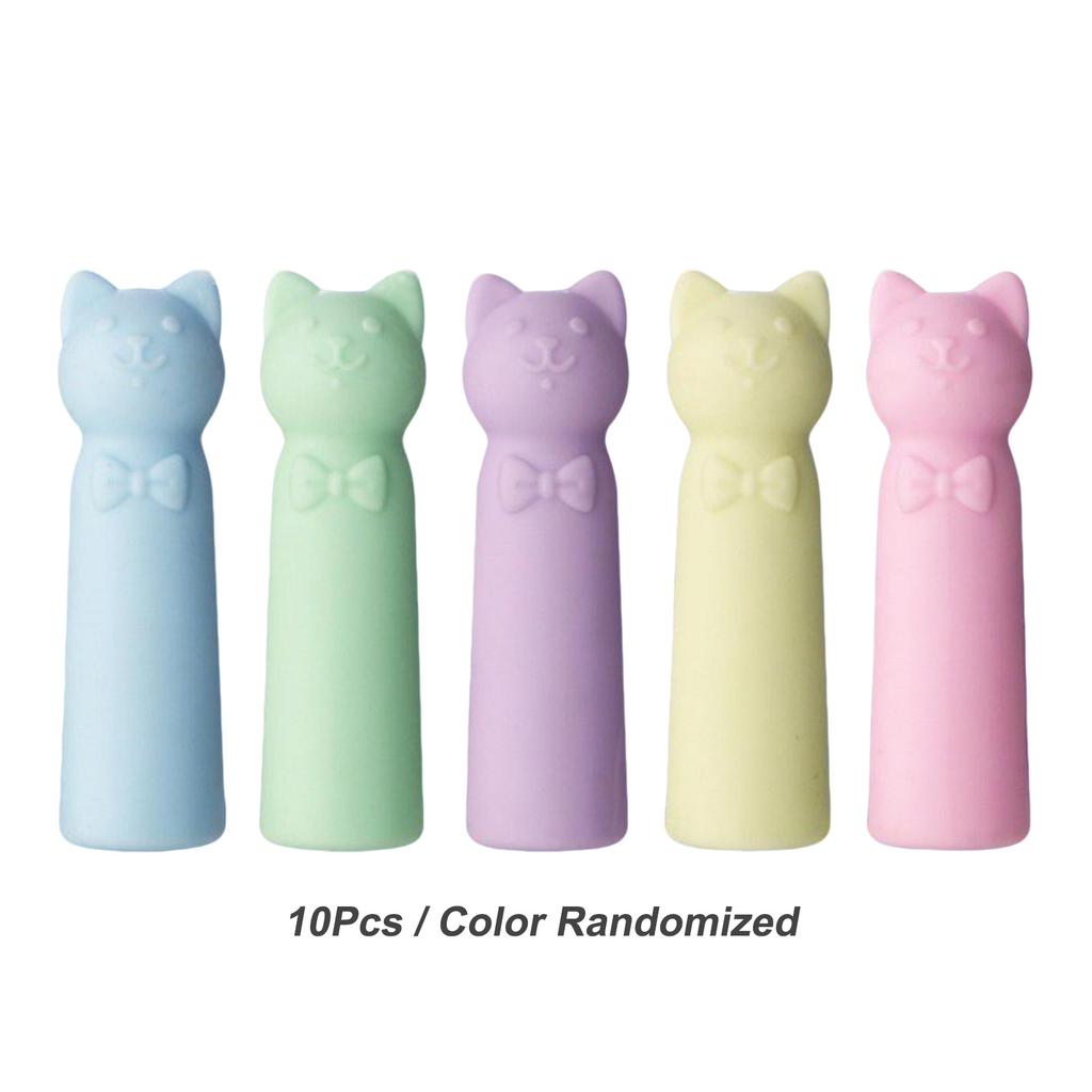 20 Stück Cartoon Bleistiftspitzenschutz, Kawaii Abwischbarer Radiergummi, Niedliche Stiftaufsätze, Federmäppchen, Schulbürobedarf