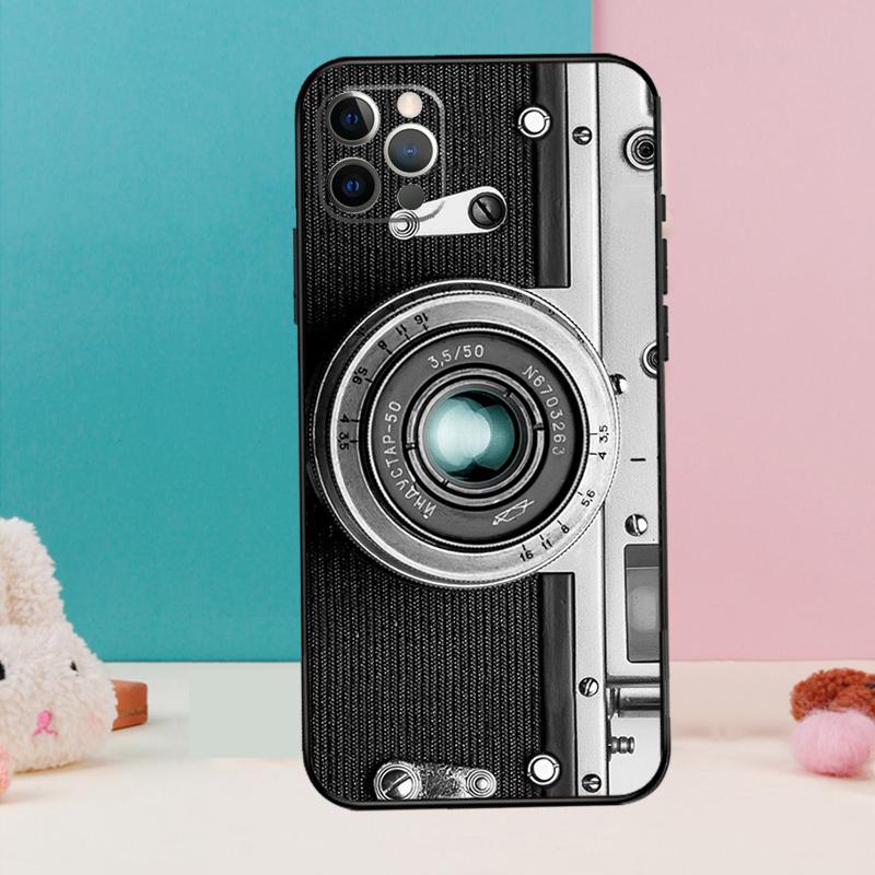 Retro Camera Vintage Phone Case For iPhone 17 Air 16 15 14 13 12 11 Pro Max 12 13 mini 15 16 Plus 16e Cover Coque