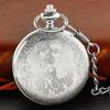 Sun, Moon, Stars, Pearl Oil Painting Men's and Women's Quartz Pocket Watch Retro Fashion Necklace Pendant Student Festival Gift