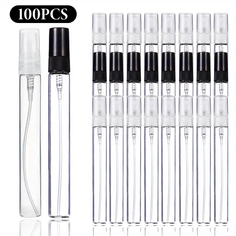 100 Stuks 10ml 5ml 3ml Glazen Sprayflesje Draagbaar Mini Navulbaar Parfuum Lege Fles Verstuiver Pomp Sprayflesje Transparant