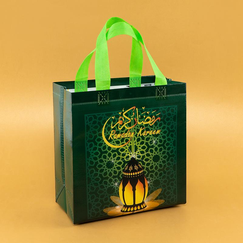 StoBag, Eid Ramadan Gift Tote Bags for Party Celebrations Favor, Reusable Non Woven, Perfect for Packing Candy, 12/30pcs