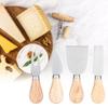 4PCS/Set Stainless Steel Cheese Knives Wood Handle Cheese Cutting Knife Cutter Set Kitchen Tools