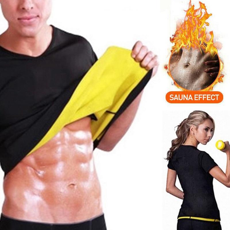 Neoprene Mens Gym Vest Sauna Ultra Sweat Tshirt Body Shaper Cincher Slimming