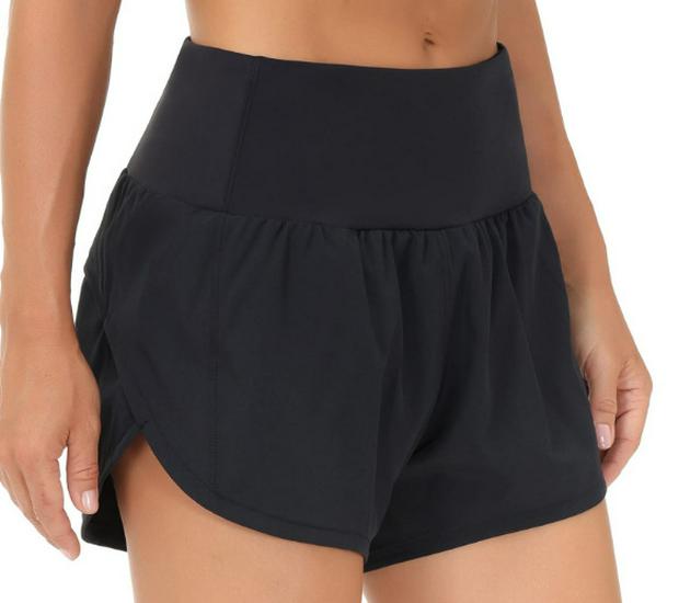 2024 Women's Quick-Dry High Waist Yoga Running Shorts - Elastic, Lightweight & Anti-Light for Outdoors