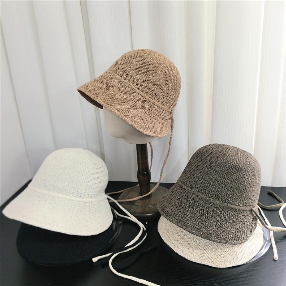 Garden Supplies My Women's Milk White Japanese Cotton Hemp Grass Summer Hat Big Brimmed Uv Resistant Breathable Sunshade Sunscreen Beach Vacation Hat 56-58Cm